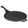 4-Piece Cast Iron Skillet Set with Handles and Griddle, Pre-Seasoned, 6", 10.5", 11"