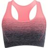 1pc/2pcs/3pcsMedium Support Two Tone Racer Back Sports Bra, Fitness Workout Running Yoga Bra