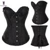 Sexy Women Steampunk Clothing Gothic Plus Size Corsets Lace Up Boned Overbust Bustier Waist Cincher Body Shaper Corselet S-6XL