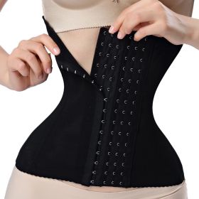 Waist trainer shaper corset slimming Belt underwear body shaper shapewear faja slimming belt tummy Sheath (Color: Black, size: 6XL)