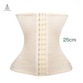 Waist trainer shaper corset slimming Belt underwear body shaper shapewear faja slimming belt tummy Sheath (Color: beige 1, size: XXL)