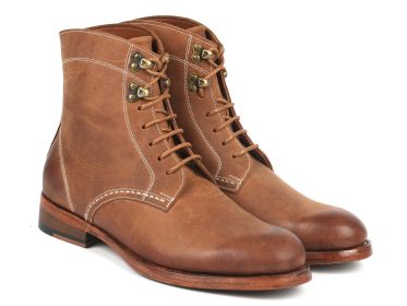 Paul Parkman Men's Boots Brown Nubuck (824NBR22) (Select your size: EU 43 - US 9.5 / 10)