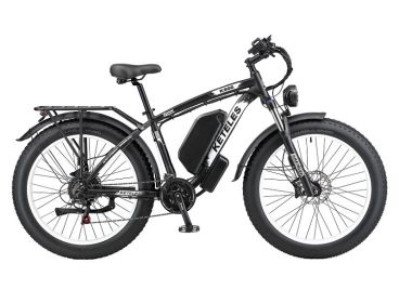 K800 Fat E-Bike (Color: black and white)