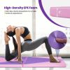 4-Panel PU Leather Folding Exercise Gym Mat with Hook and Loop Fasteners