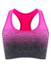 1pc/2pcs/3pcsMedium Support Two Tone Racer Back Sports Bra, Fitness Workout Running Yoga Bra